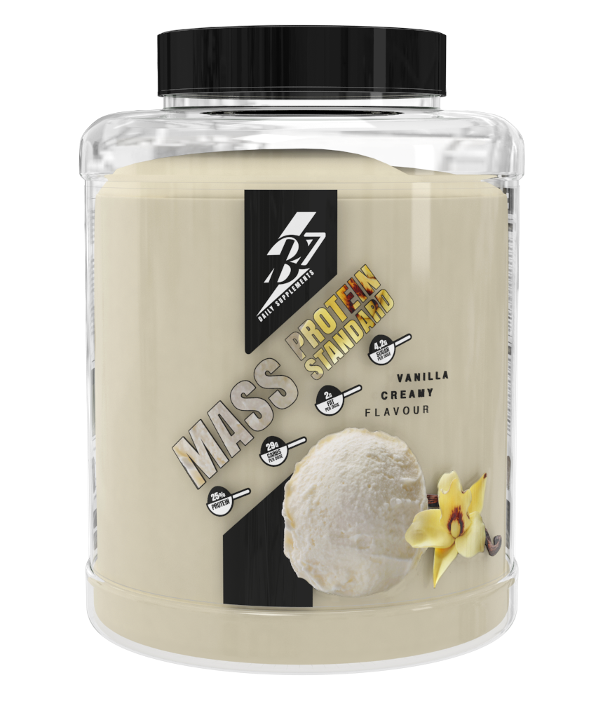 MASS PROTEIN 3KG a base di proteine, carboidrati, per l'aumento di massa muscolare, LACTOMIN®-DigeZyme®