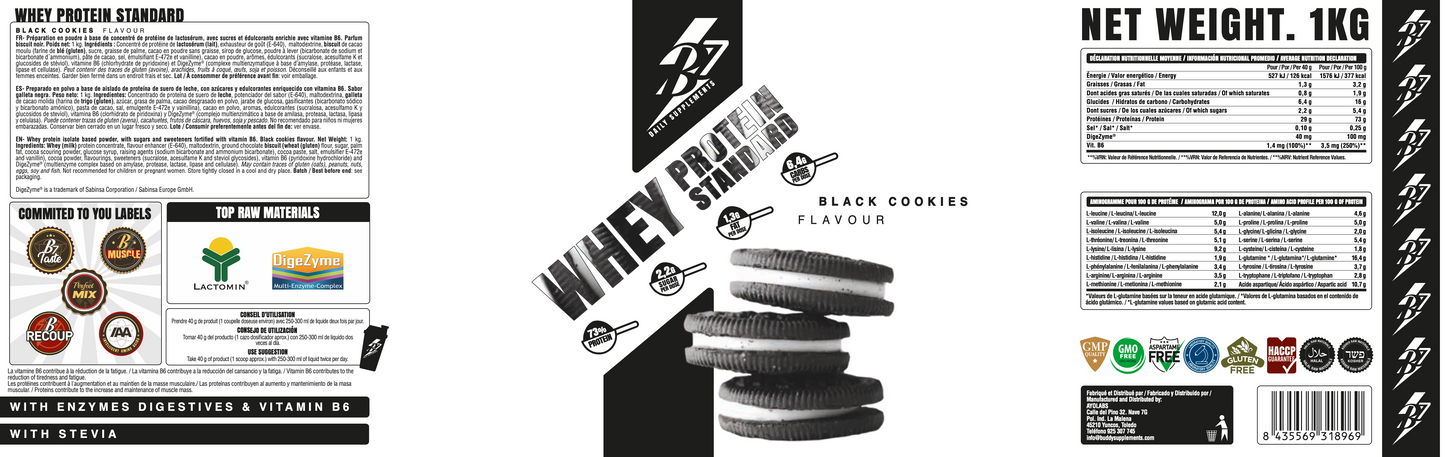 WHEY PROTEIN - Proteine Siero di Latte concentrata al 100% ,prodotto privo di glutine e zuccheri aggiunti, LACTOMIN® DigeZyme®